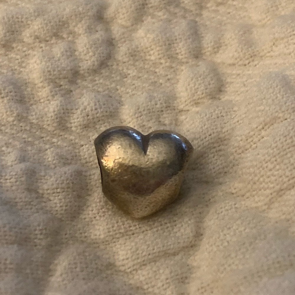 Sliver heart Pandora charm